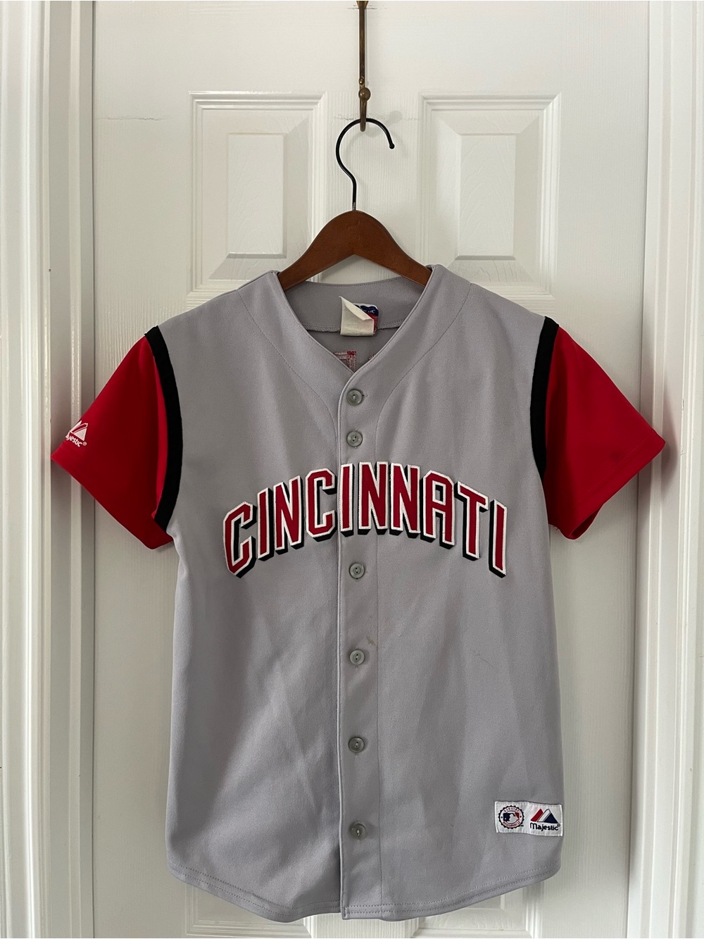 Vintage Majestic MLB Cincinnati Ryan Freel baseball jersey short sleeve